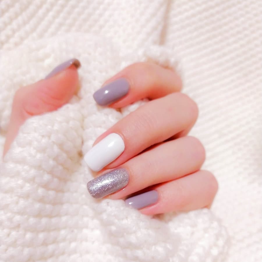 A fresh manicure with polished nails